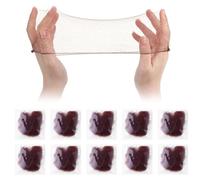 30 retine per capelli marroni in rete invisibile, con bordo elastico, per chignon, per donne, ragazze, ballerine e danza