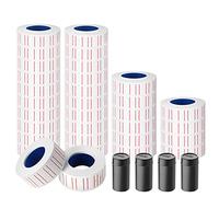 30 rotoli di carta per etichette Mx-5500 per etichettatrice per prezzi, etichette super adesive per prezzi, con 4 rulli di inchiostro (30 rotoli + 4 inchiostro)