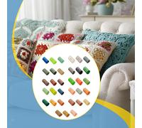 30 rotoli di filato per uncinetto in vari colori da 6 cm per cucire federe