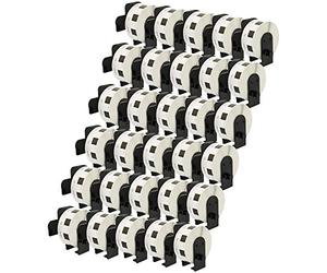 30 Rotoli DK11221 DK-11221 23mm x 23mm Etichette Quadrate compatibili per Brother P-Touch QL-500 QL-570 QL-700 QL-800 QL-810W QL-820NWB QL-1050 QL-1060N QL-1100 QL-1110NWB (1000 Etichette per Rotolo)