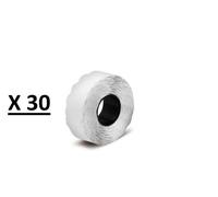 30 ROTOLI ETICHETTE PREZZATRICE 26X12MM BIANCHE