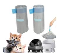 30 sacchetti automatici per lettiera per gatti, compatibili con NeakasaM1 Petpivot Autoscooper 11 e simili lettiere autopulenti per gatti aperte, 68 x 33 cm
