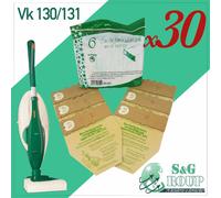 30 sacchetti FOLLETTO VK130 VK 131 in carta per Vorwerk serie 130