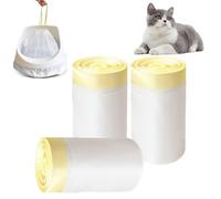 30 sacchetti per lettiera per gatti, con laccetti, 79 x 45 cm, resistenti agli strappi, sacchetti per la spazzatura, sacchetti igienici per lettiera, per animali domestici, gatti, lettiera per gatti
