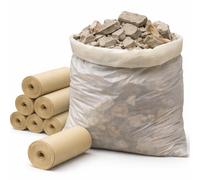 30 Sacchi per Macerie 90x120 AMBRA, Resistenti in Plastica - Sacchetti per Calcinacci, Detriti, Segatura e Rifiuti Edili Robusti per Cantiere, Fai da Te, Giardinaggio