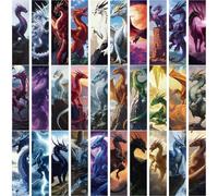 30 segnalibri con drago per tema occidentale, segnalibro fantasy con drago, per scuola, ufficio, studenti, adolescenti, amanti della lettura di libri, bomboniere in classe