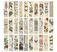 30 segnalibri di carta, segnalibri artistici, set di carta per segnalibri vintage, accessori per libri in stile classico, segnalibri estetici per leggere, evidenziare
