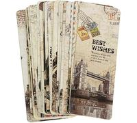 30 segnalibri vintage con scene europee retrò antiche cartoline da viaggio, blocchetti per appunti, segnalibri, copertine per libri e accessori per libri, decorazioni