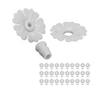 30 Set Fiori di Colibrì, Fiori di Alimentatore smorzatore sostituibili Porte di Alimentazione degli Uccelli appesi Porte di Ricambio per Le Forniture da Giardino per all'aperto