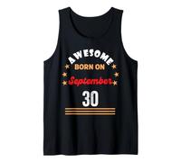 30 Settembre Compleanno Fantastico Nato Il 30 Settembre Vintage Canotta
