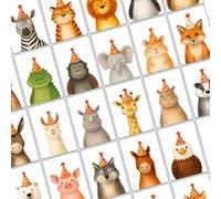 30 simpatici biglietti di compleanno ad acquerello con buste in carta riciclata 30 diversi disegni