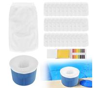 30 Skimmer Piscina Fuori Terra, Skimmer Piscina, Rete per Rimuovere Scorie, Foglie, feccia, polline, Insetti, Piccole Particelle (Bianco)