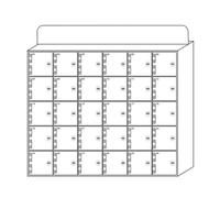 30 slot bianco acrilico Phone nizer con serratura e chiavi, archiviazione sicura per telefoni cellulari, ideale per uffici, scuole ed eventi, stazione di ricarica versatile & nizer