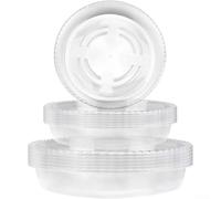 30 sottovasi in plastica progettati per sedersi sotto i vasi e gestire il flusso d'acqua in case, verande e portici (15 cm)