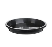 30 sottovasi rotondi in plastica per interni ed esterni, adatti per la decorazione della casa, compresa l'irrigazione a goccia per uso interno (14 x 11 x 1,9 cm, nero)
