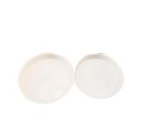 30 sottovasi rotondi in plastica per interni ed esterni, adatti per la decorazione della casa, compresa l'irrigazione a goccia per uso interno (18 x 15 x 2,1 cm, bianco)