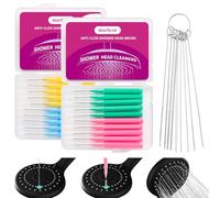 30 spazzole piccole per la pulizia del soffione della doccia, strumento per la pulizia dell'ugello del soffione della doccia, strumento per sbloccare piccoli fori, spazzole per la pulizia di casa e