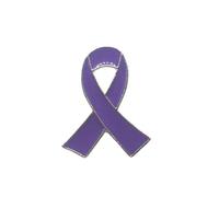 30 spille a nastro for la sensibilizzazione sulla violenza domestica, spille for la sensibilizzazione sul cancro(Purple)