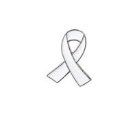 30 spille a nastro for la sensibilizzazione sulla violenza domestica, spille for la sensibilizzazione sul cancro(White)