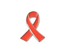 30 spille a nastro for la sensibilizzazione sulla violenza domestica, spille for la sensibilizzazione sul cancro(Orange)