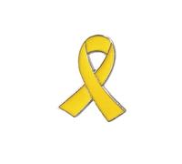 30 spille a nastro for la sensibilizzazione sulla violenza domestica, spille for la sensibilizzazione sul cancro(Yellow)