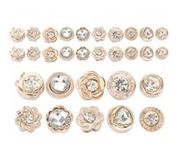30 Spille Brillanti con Lega Pezzi Decorative Pietre per Abiti | Finitura Liscia, Stile Semplice e Moda, Accessorio Fai da Te per Gonne e Molte Occasioni