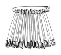 30 spille di sicurezza grandi da 8,5 cm, in metallo ad alte prestazioni, spille da balia, extra grandi, per lavori di bricolage, coperte, vestiti, gioielli, oggetti d'attività, 85 mm, argento