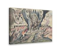 30+ stampe famose di William Blake Minos, illustrazione alla divina commedia di Dante Alighieri, poster per l'estetica della stanza, poster artistico da parete su tela e P