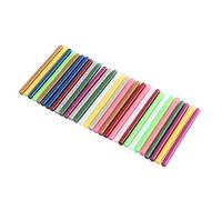30 Stick di Colla a Caldo di Colori Misti, Stick di Colla a Caldo, Mini Stick di Colla a Caldo da 7 Mm X 100 Mm, Mini Kit di Bastoncini Adesivi per Pistola per Colla a Caldo per