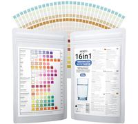 30 strisce per test dell'acqua potabile 16 in 1 | Tester dell'acqua per 16 parametri | Ideale per acqua potabile, piscina, spa e acquario | Test di durezza dell'acqua, piombo, ferro, rame e altro