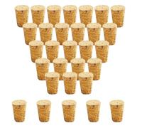 30 tappi in sughero conici in legno per bottiglie di vino, tappi riutilizzabili per sigillare, accessori per bar, fai da te, cucina (22x17x35mm)