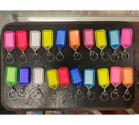 30 Targhette portachiavi Silca grandi apertura semplificata COLORI ASSORTITI