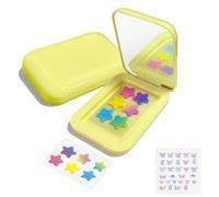 30 toppe idrocolloidali a forma di stella, per pelli sensibili, con custodia a specchio sottile + adesivi fai da te, assorbono pus e arrossamenti durante la notte, impermeabili, non asciugano, giorno