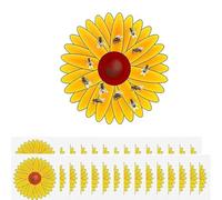 30 trappole per mosche per finestre, per interni, design floreale, per finestre, trappole adesive per insetti, strisce adesive per mosche