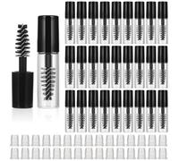30 tubi vuoti per mascara con bacchetta, 3 ml, tubi vuoti per mascara per olio di ricino, mini bottiglia di crema per ciglia con inserti a pennello, contenitore per la crescita delle ciglia di piccole