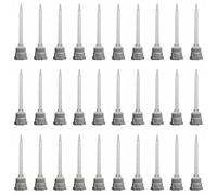 30 ugelli statici per miscelatore, in silicone, riutilizzabili, per adesivi in due parti 1:1, ugelli per dispenser di colla in resina epossidica, per incollaggio e riparazione (grigio)