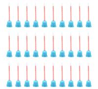 30 ugelli statici per miscelatore, in silicone, riutilizzabili, per adesivi in due parti 10:1, ugelli per dispenser di colla in resina epossidica, per incollaggio e riparazione (blu)