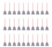 30 ugelli statici per miscelatore, in silicone, riutilizzabili, per adesivi in due parti 10:1, ugelli per dispenser di colla in resina epossidica, per incollaggio e riparazione (grigio)