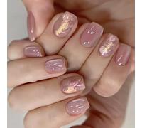 30 unghie finte a pressione, a forma di occhio di gatto, corte, quadrate, eleganti, per uso quotidiano e occasioni speciali