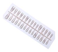 30 unghie finte rimovibili, copertura completa, unghie finte a forma di cuore nero, a pressione, unghie artificiali