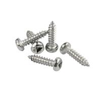 30 viti autofilettanti con scanalatura triangolare interna in acciaio inossidabile M4.2(M4.2x19mm)