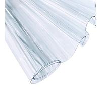 30 x 135 cm PVC Vinile Trasparente, 0,4 mm Neon Tinta Unita Impermeabile Tessuto Super Trasparente a Specchio Rotolo per Realizzare Fiocchi per Mani Decorazioni Fai da Te