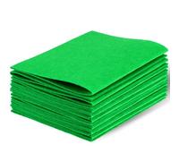 30 x 20 cm feltro per fai da te, 15 pezzi 1 mm di spessore, feltro morbido per bricolage, fogli di feltro per fai da te, progetti di cucito, decorazioni per feste (verde)