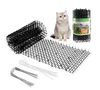 30 x 200 cm, tappetino per gatti con punte, anti-gatto, con picchetti, repellente per gatti, con punte, deterrente per cani e gatti, con striscia piatta per scavi e spighe, per giardino, recinzione