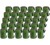 30 X Batteria ricaricabile NiMh 4/5 SC 1,2V 2000mAh 22x33mm subC a saldare linguette per pacchi batteria (30 PEZZI)