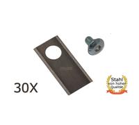 30 x coltelli in acciaio inox da 3,9 cm per robot tagliaerba Honda Miimo...