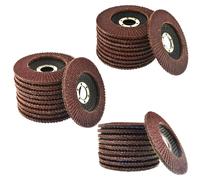 30 x dischi a lembo 40, 60 e 80 smerigliatrice angolare grana 4,5" 115 mm ret...