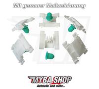 30 x modanature clip morsetto con beccuccio per VW Golf 3 Jetta Vento |...