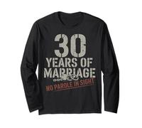 30 Years Of Marriage celebrating 30 years of marriage Maglia a Manica