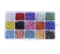 300-1200 Pezzi/Set 21 * 10 mm Zucca bulbo Spillo in Metallo marcatori Punto con Scatola di immagazzinaggio for la Lavorazione(15 Color 450pcs)